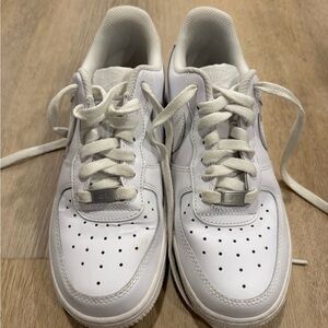 Nike Air Force 1 White Leather Sneakers